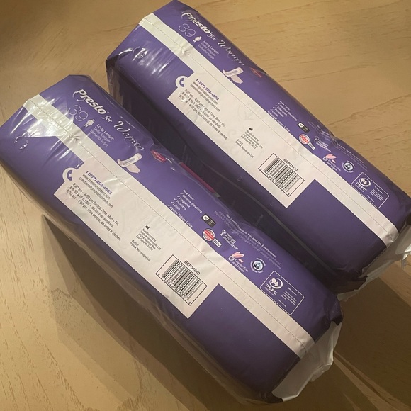 Presto Women’s Incontinence Pads – Max Absorbency, Long – 2 Packs (39 Each) - Picture 7 of 7